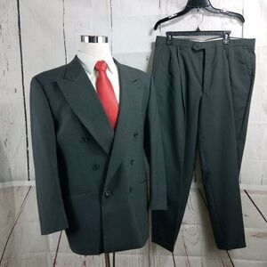 Montebello 41R Double Breasted Gray 2pc Suit